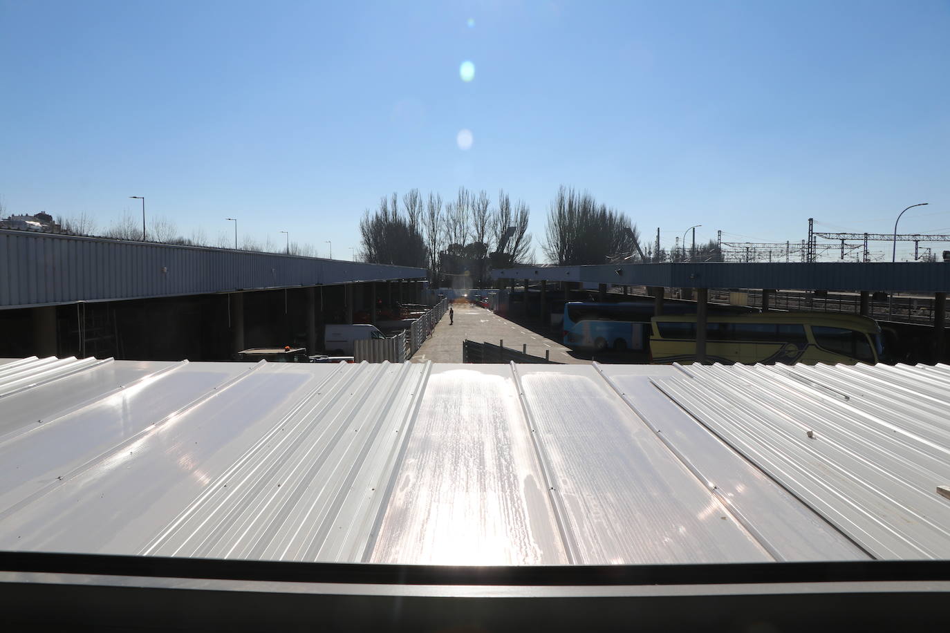 Obras del interior de la estación de Autobuses de León. 