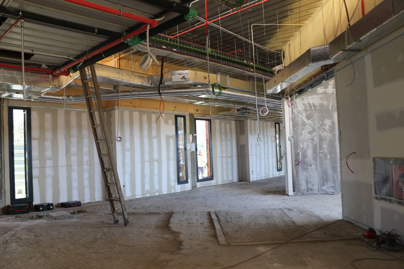 Obras del interior de la estación de Autobuses de León. 