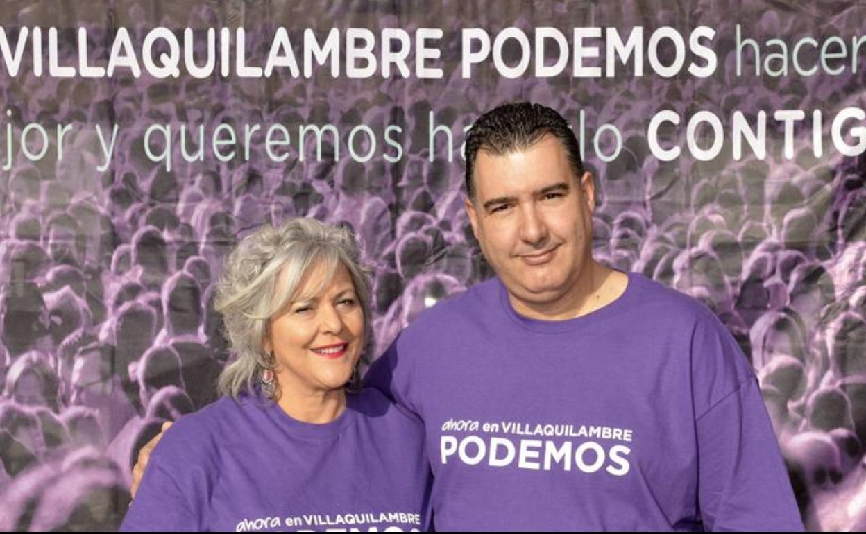 Rita González y Juanjo Moro, concejales de Podemos en Villaquilambre.