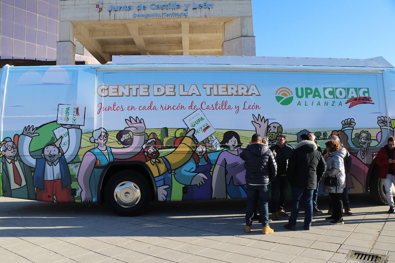 Presentación del autobús de la alianza Upa-Coag.