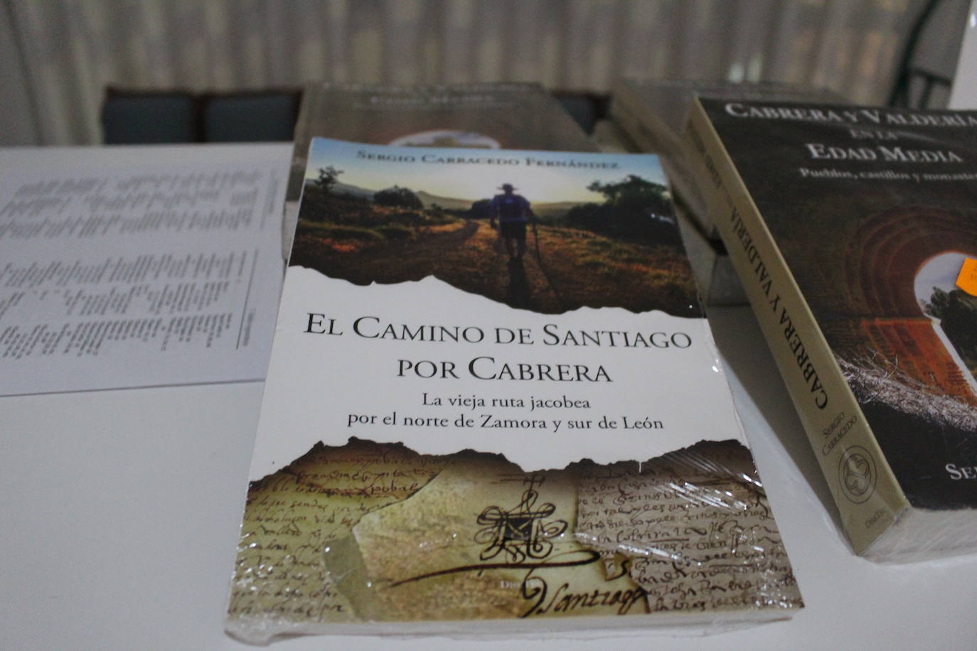 Presentación de los libros de Sergio Carracedo, 'Cabrera y Valdería en la Edad Media' y 'El Camino de Santiago por Cabrera'. 