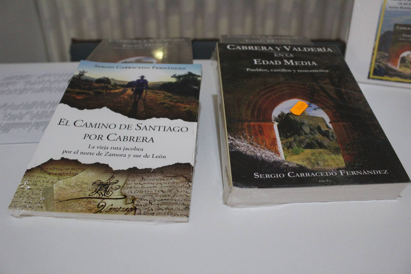 Presentación de los libros de Sergio Carracedo, 'Cabrera y Valdería en la Edad Media' y 'El Camino de Santiago por Cabrera'. 