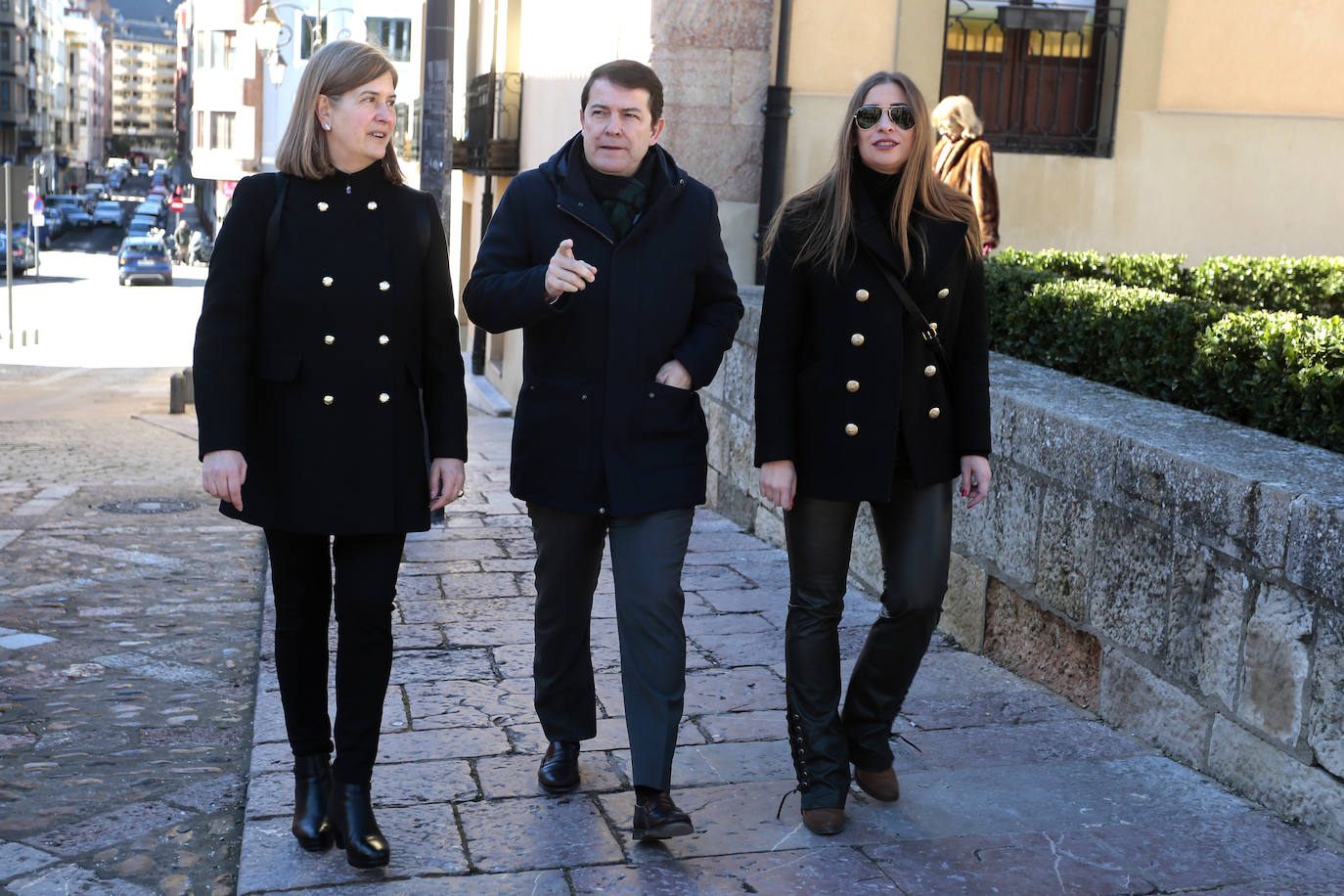 Fotos: El presidente del Partido Popular de Castilla y León, Alfonso Fernández Mañueco visita León