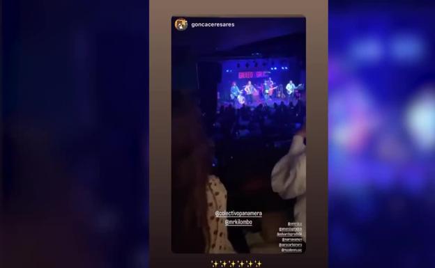 Sara Carbonero disfruta del concierto del grupo de Nacho Taboada en Madrid