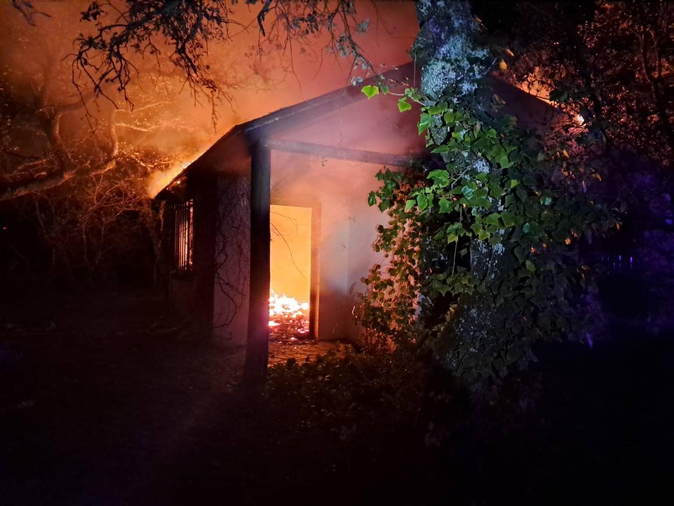Fotos: Un fuego en una vivienda de El Bierzo