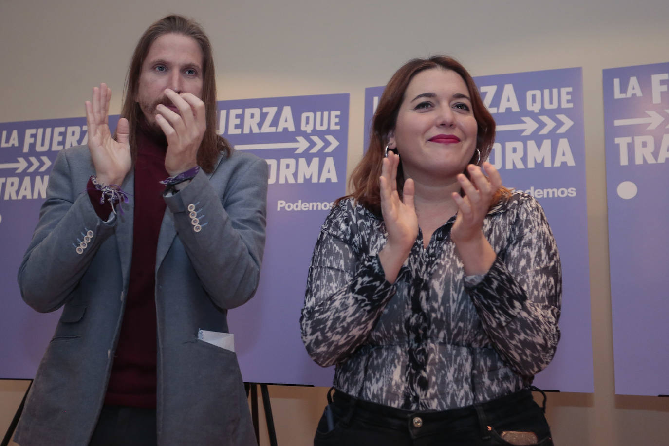 Podemos León celebra el acto 'La Ruta #LaFuerzaQueTransforma. 