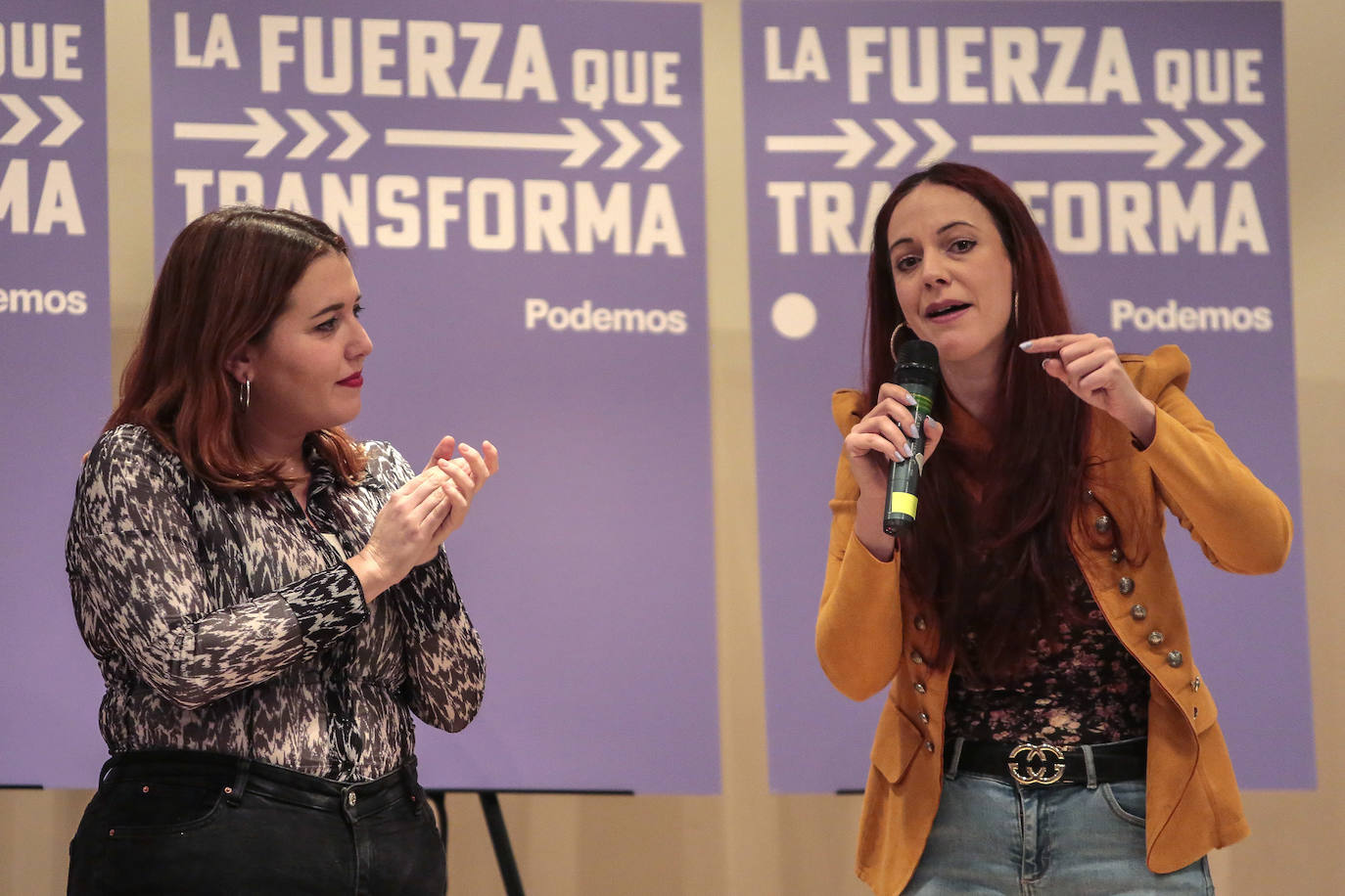 Podemos León celebra el acto 'La Ruta #LaFuerzaQueTransforma. 