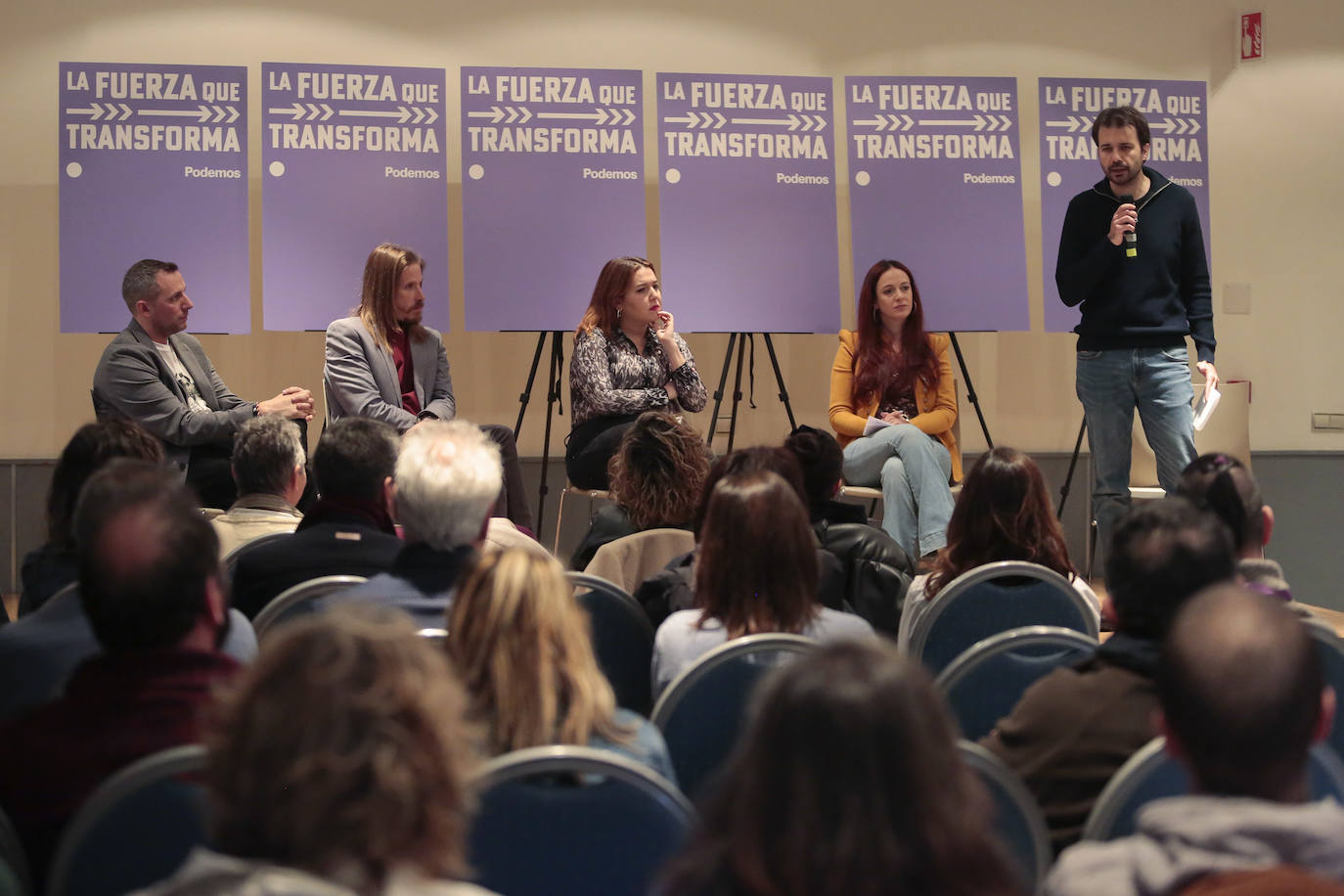 Podemos León celebra el acto 'La Ruta #LaFuerzaQueTransforma. 