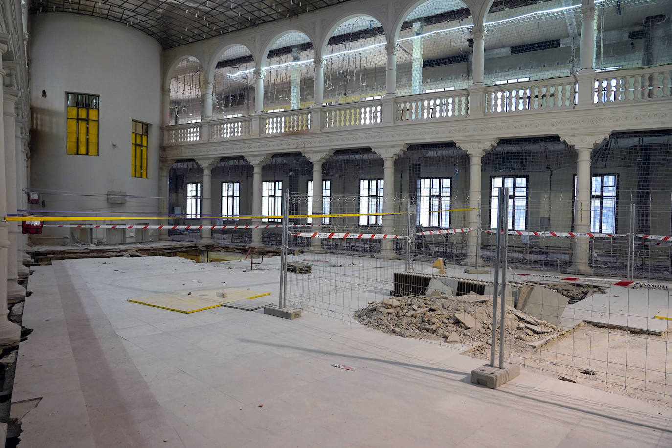 Visita a las obras de rehabilitación integral del edificio para uso administrativo de la Junta de Castilla y León.