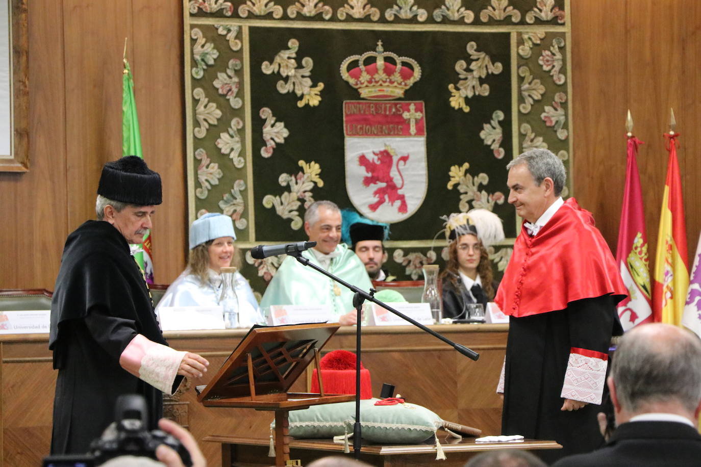 Acto académico de investidura del ex presidente del Gobierno, José Luis Rodríguez Zapatero, como Doctor Honoris Causa por la Universidad de León.