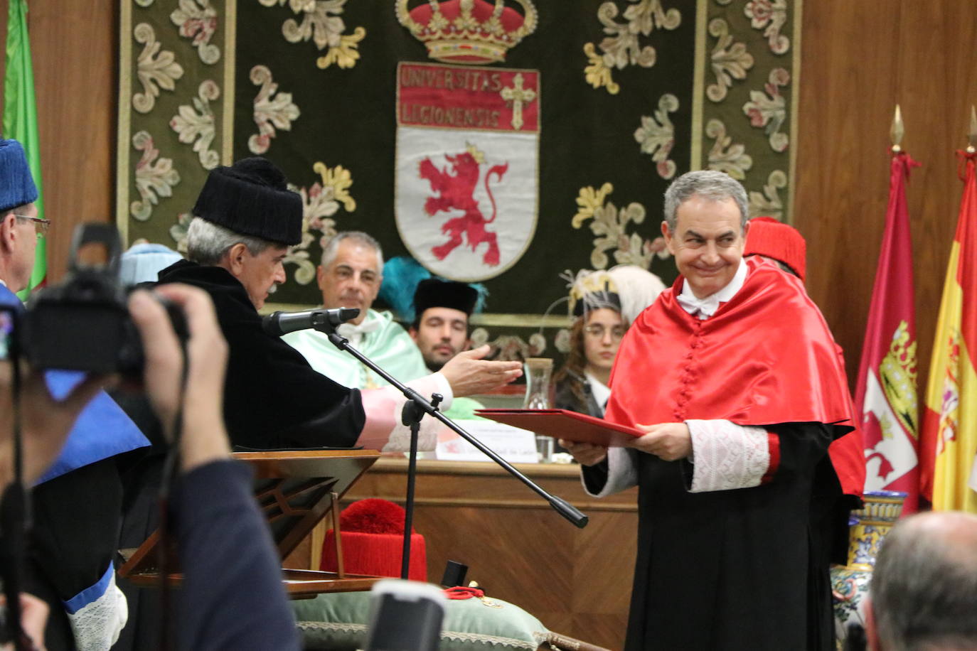 Acto académico de investidura del ex presidente del Gobierno, José Luis Rodríguez Zapatero, como Doctor Honoris Causa por la Universidad de León.