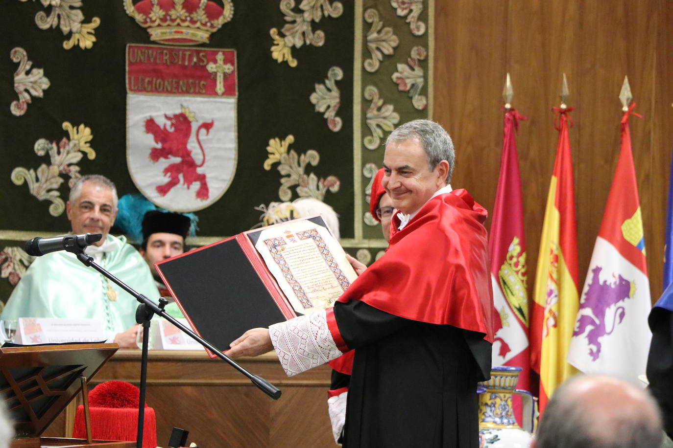 Acto académico de investidura del ex presidente del Gobierno, José Luis Rodríguez Zapatero, como Doctor Honoris Causa por la Universidad de León.