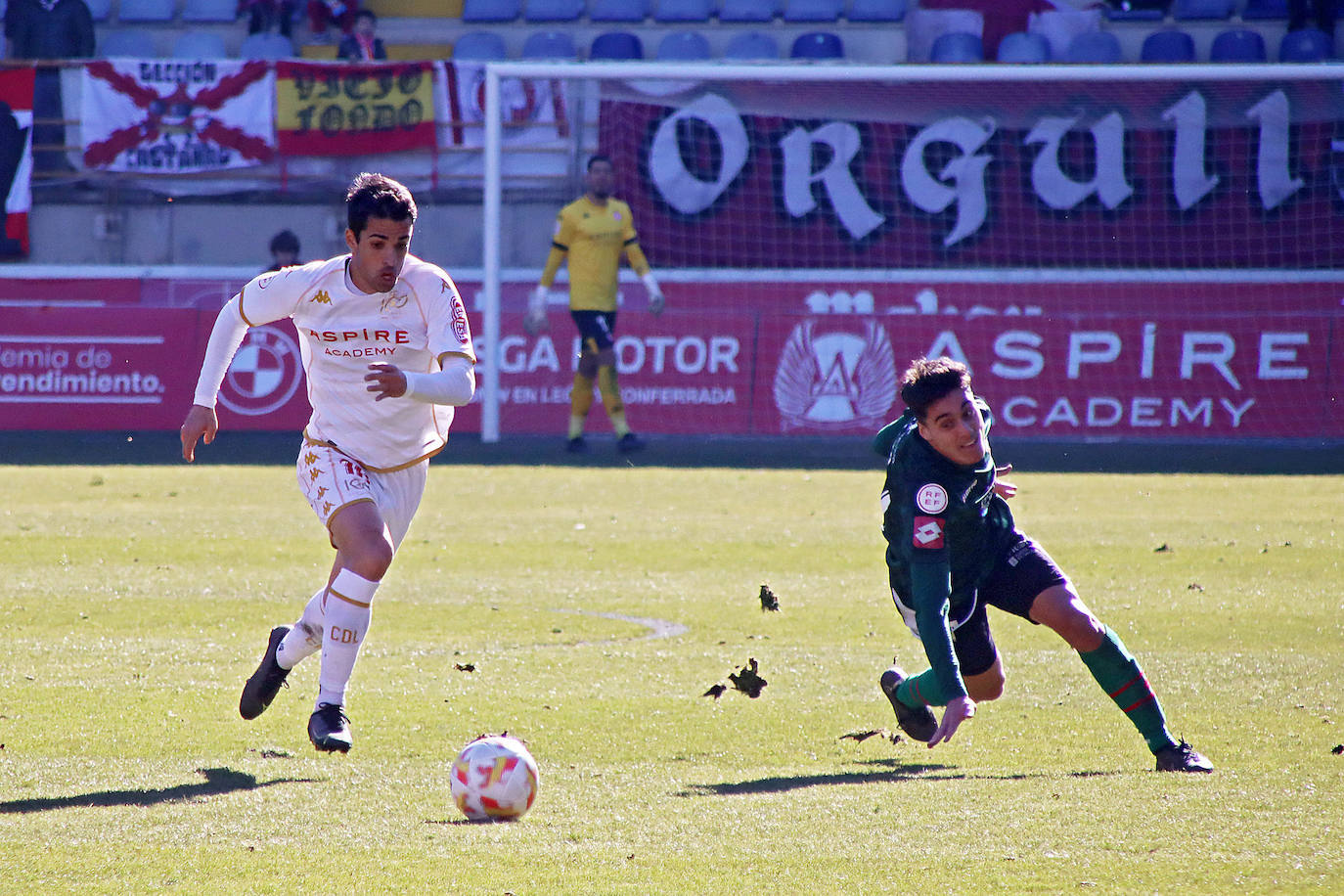 Un momento del partido ante el Celta 'B'.