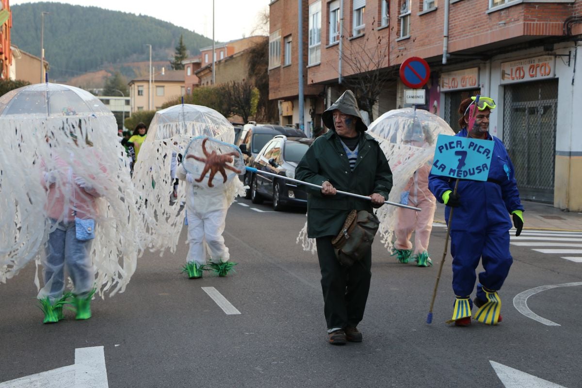 Los vecinos de La Robla han salido este domingo a la calle para llenarla de música, color y diversión en un desfile de Carnaval de record.