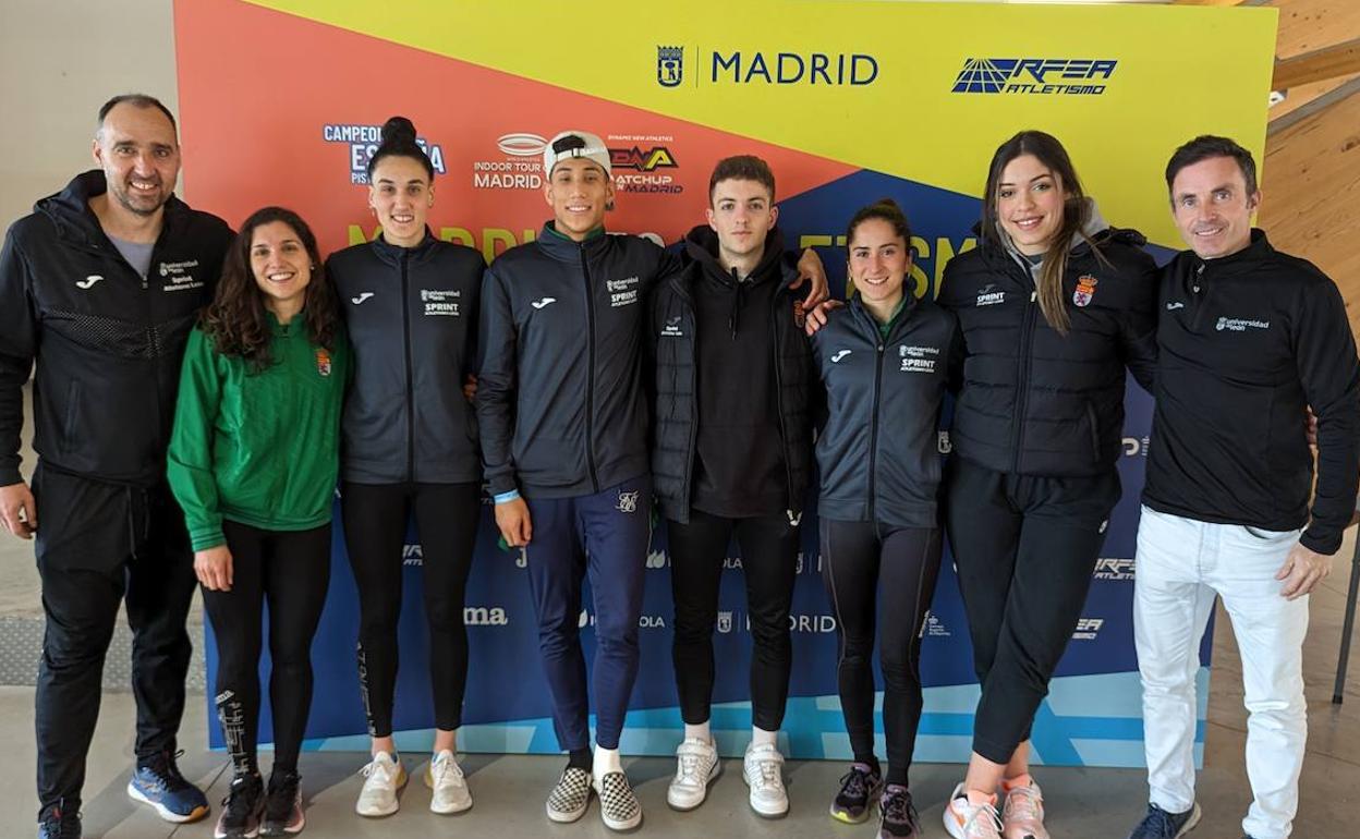 El equipo del Universidad de León Sprint Atletismo.