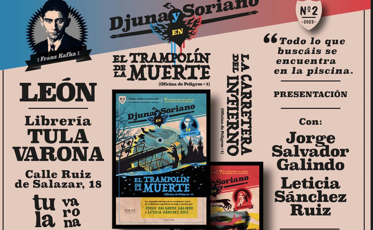 Cartel de la presentación de las aventuras de Djuna y Soriano. 