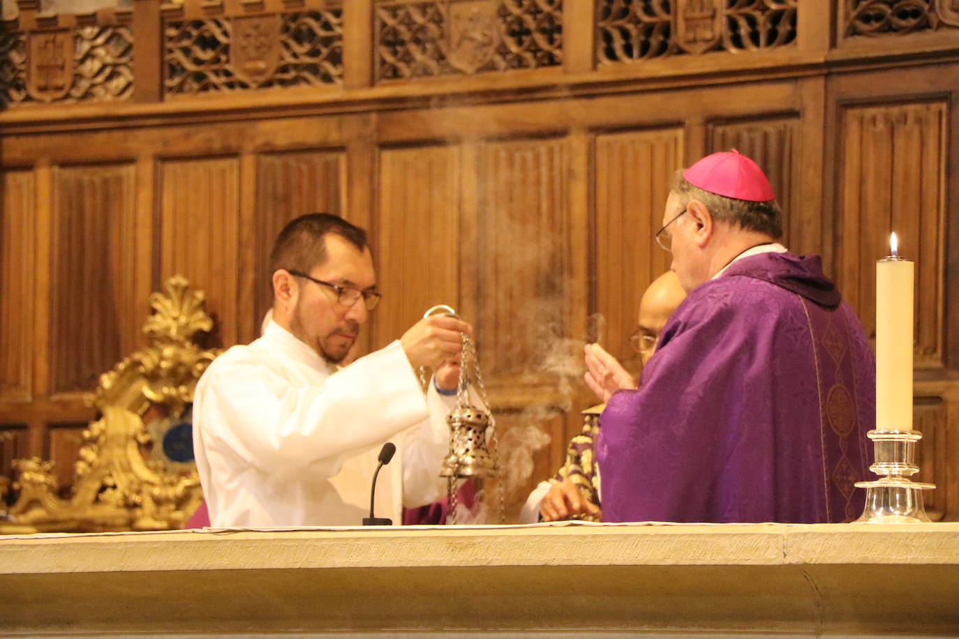 La Catedral acoge el acto central de la Diócesis de León que ha contado con la presencia del obispo Luis Ángel.