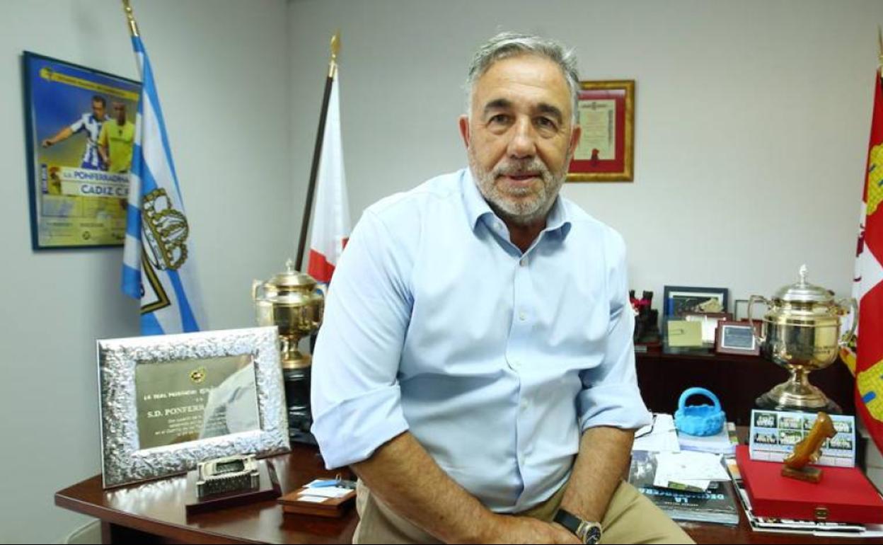 José Fernández Nieto, presidente de la SD Ponferradina.