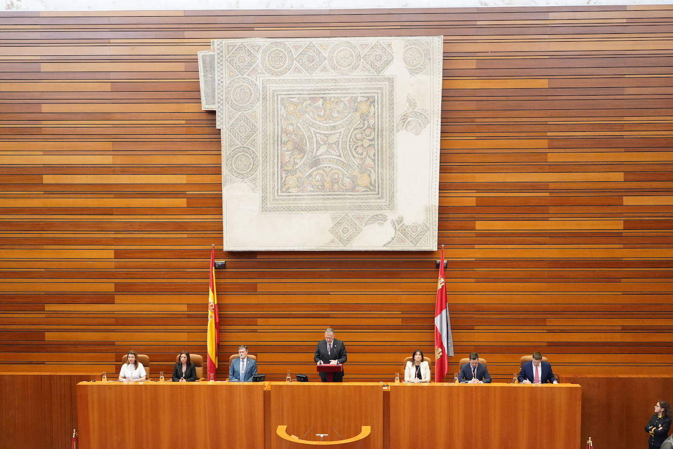 Intervención del presidente de las Cortes Carlos Pollán en el acto institucional del XL Aniversario del Estatuto de Autonomía de Castilla y León. 