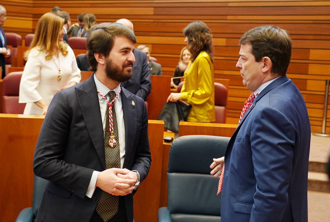 Intervención del presidente de las Cortes Carlos Pollán en el acto institucional del XL Aniversario del Estatuto de Autonomía de Castilla y León. 