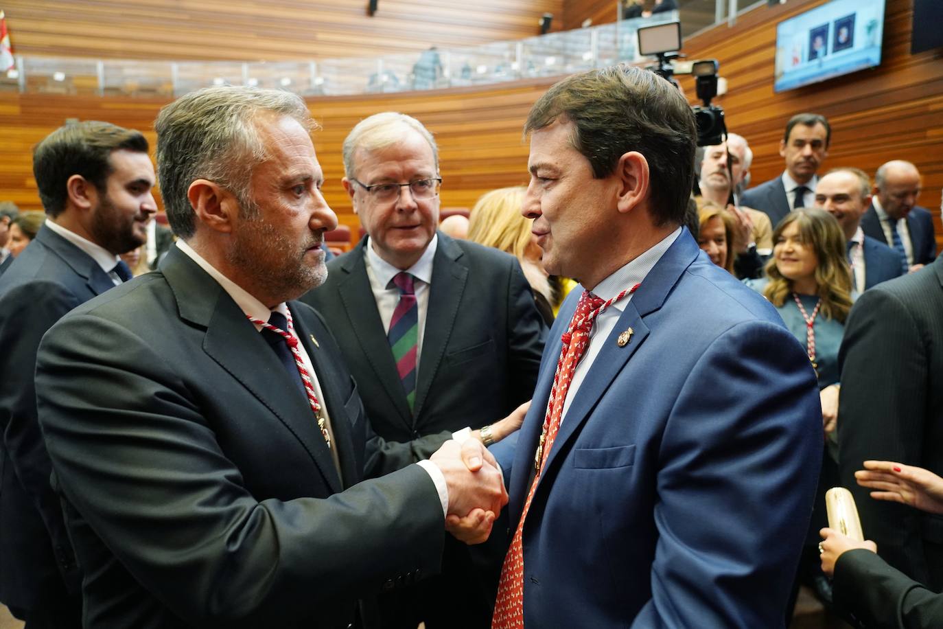 Intervención del presidente de las Cortes Carlos Pollán en el acto institucional del XL Aniversario del Estatuto de Autonomía de Castilla y León. 