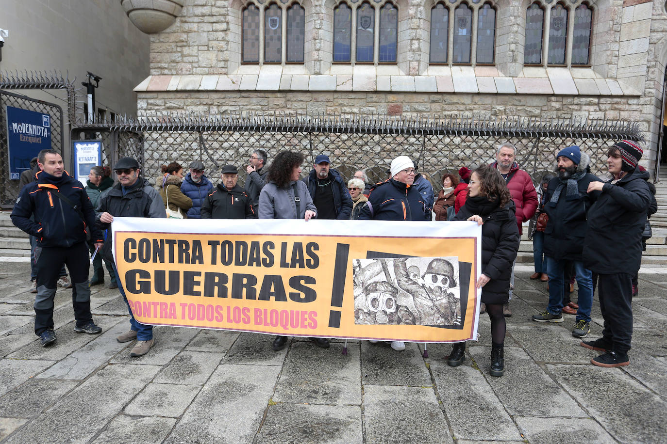 Movilización en contra de la guerra de Ucrania. 