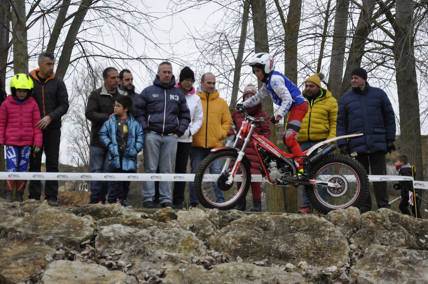 Circuito de trial en el Complejo la Isla de Valencia de Don Juan 