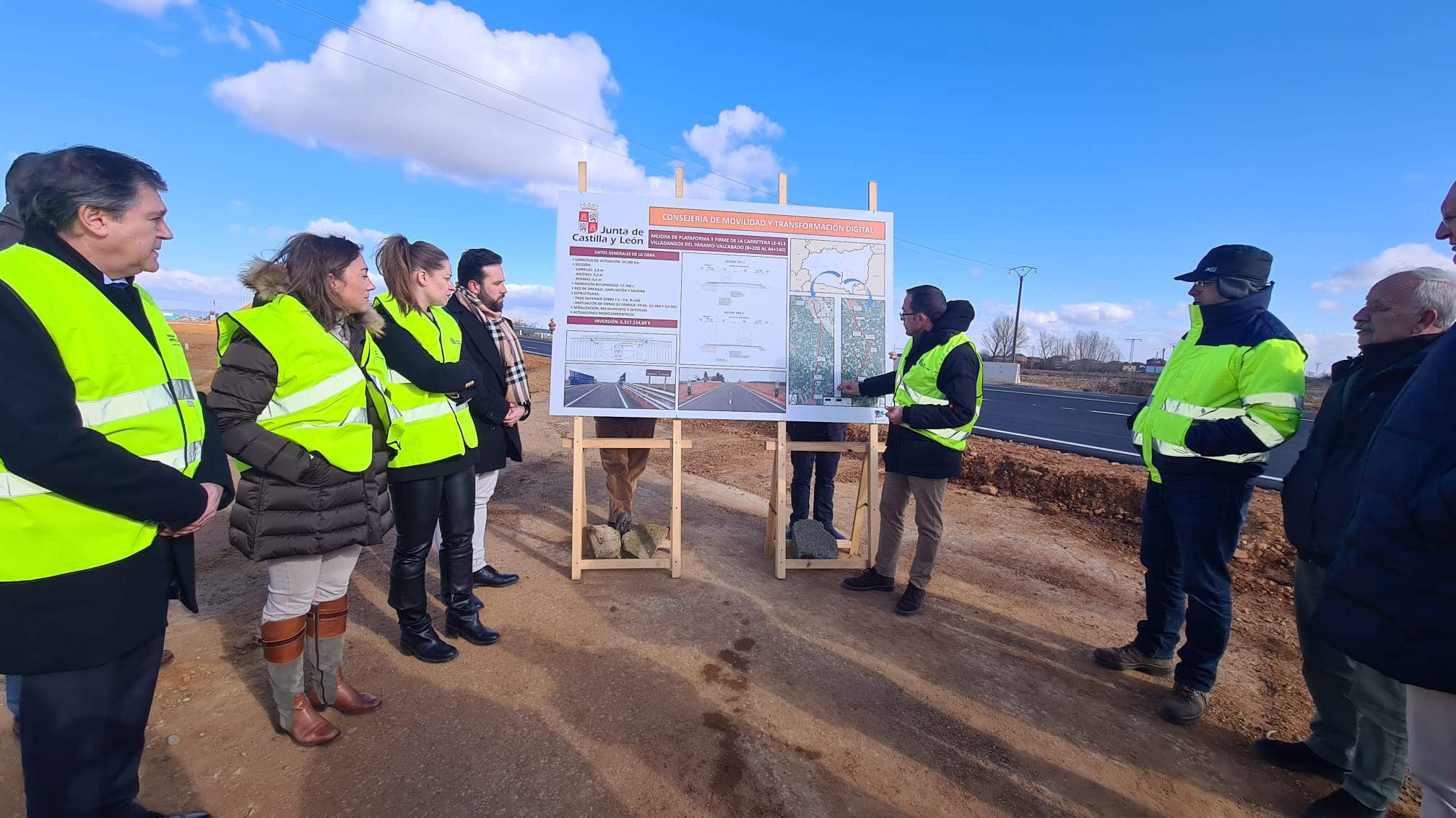 Este vial comunica el Páramo Bajo y el Páramo Alto y ha sido renovado entre Villadangos y Valcabado.