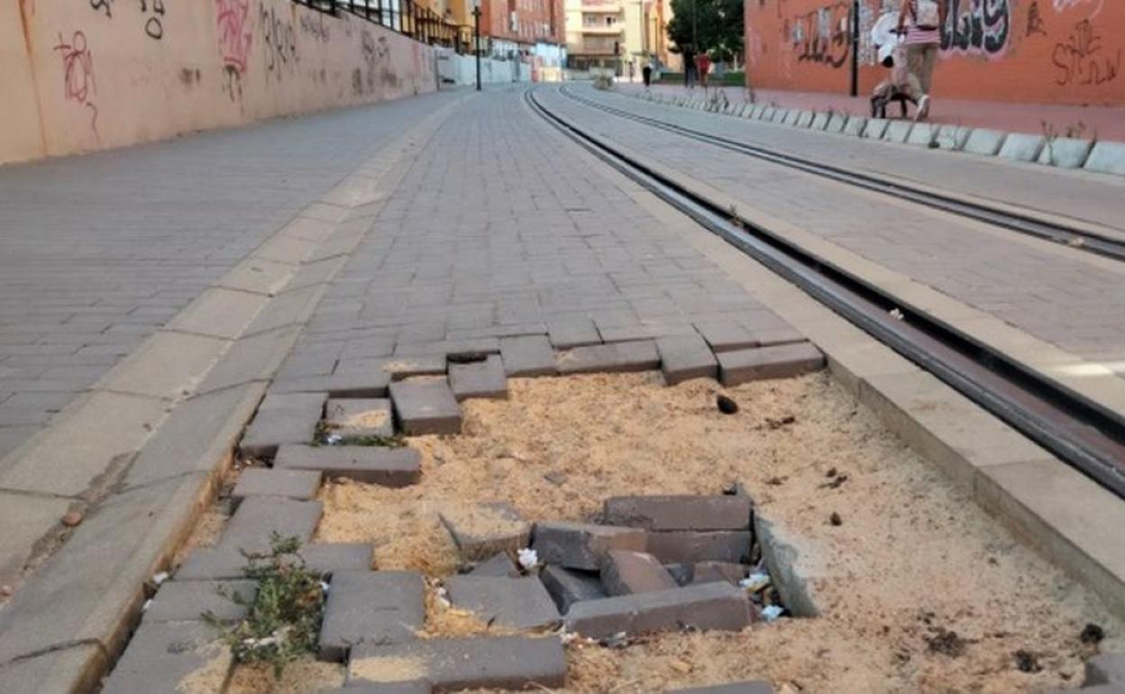 Situación que presenta en la actualidad el trazado de Feve en la ciudad de León sin el paso de trenes.