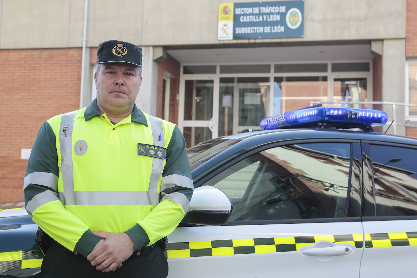 El teniente coronel Francisco González Iturralde, jefe de la Agrupación de Tráfico de la Guardia Civil en Castilla y León.