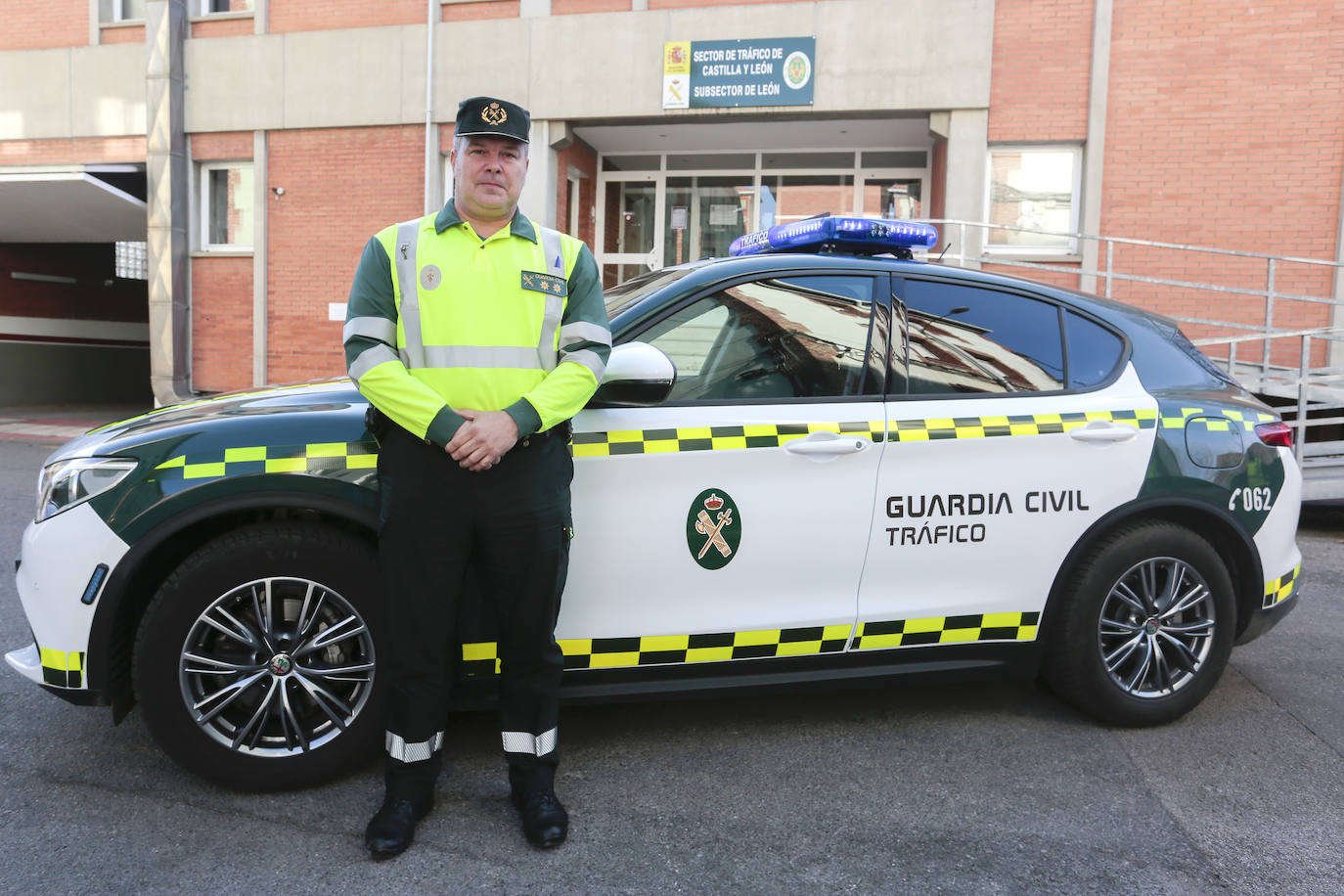 El teniente coronel Francisco González Iturralde, jefe de la Agrupación de Tráfico de la Guardia Civil en Castilla y León.