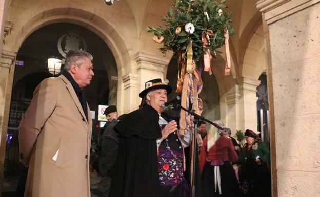 Galería. Luis Miguel García Copete y Roberto Álvarez durante la celebración de las Marzas.