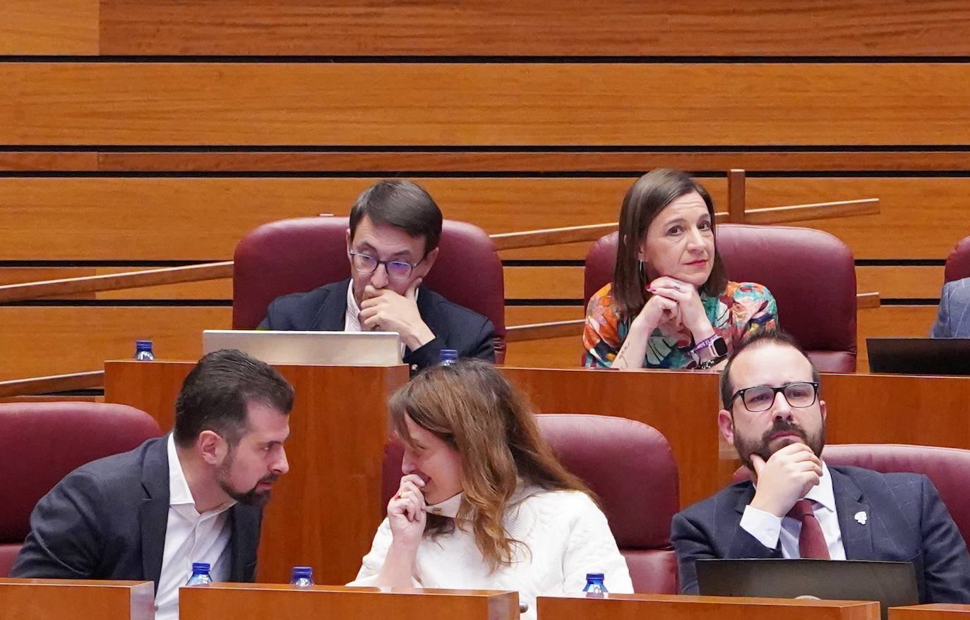 Primera sesión del Pleno de las Cortes de Castilla y León, que comienza con las preguntas de control al Gobierno autonómico.