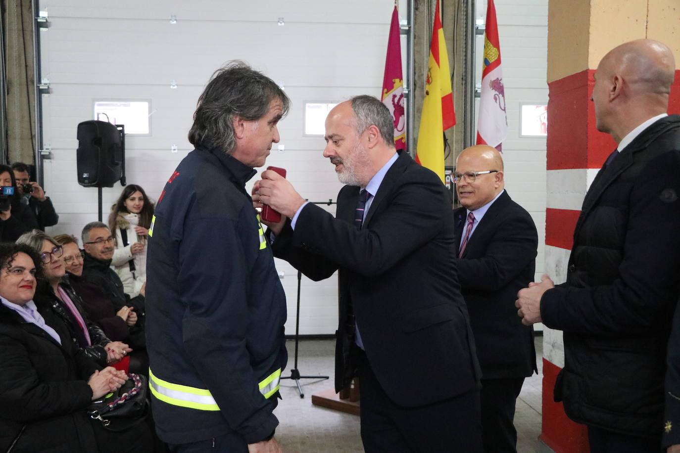 Festividad de San Juan de Dios en el Parque de Bomberos de León.