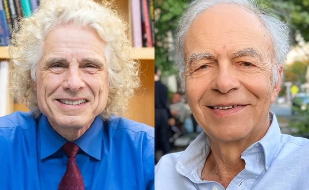 Steven Pinker y Peter Singer./Fundación BBVA