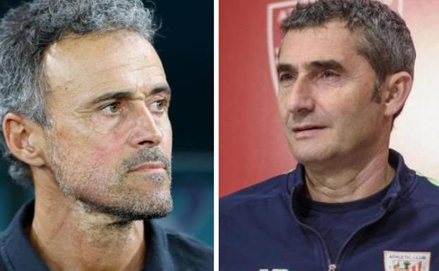 Luis Enrique y Ernesto Valverde.