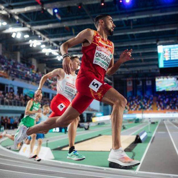 Saúl Ordóñez durante el Campeonato de Europa.