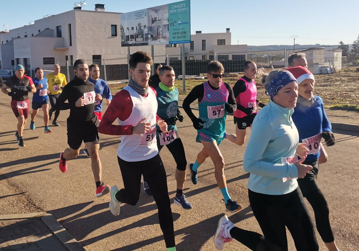 Imagen de la carrera celebrada en Sariegos.