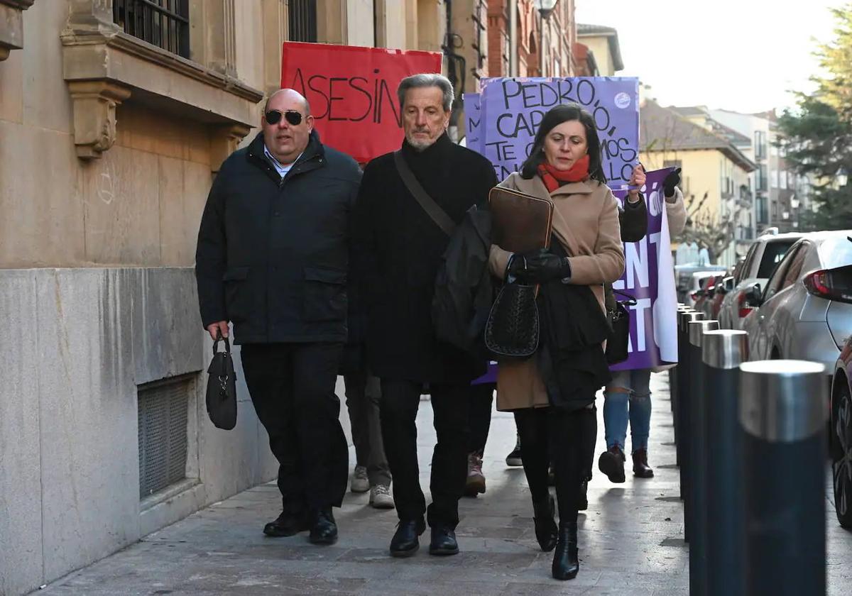 Pedro Muñoz, en su llegada a una de las sesiones del juicio.