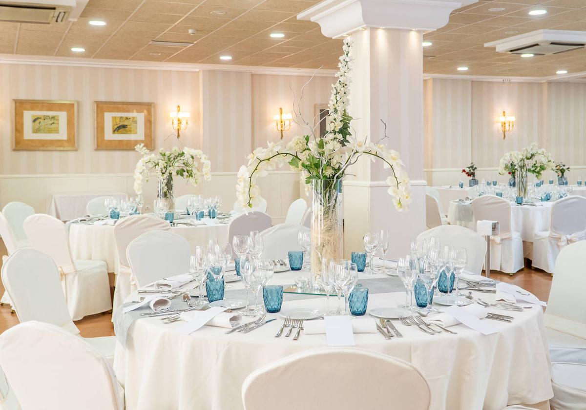 Salón de bodas en el Hotel Infantas de León