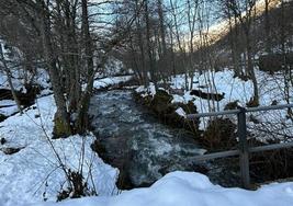 Nieve en las montañas del Bierzo.