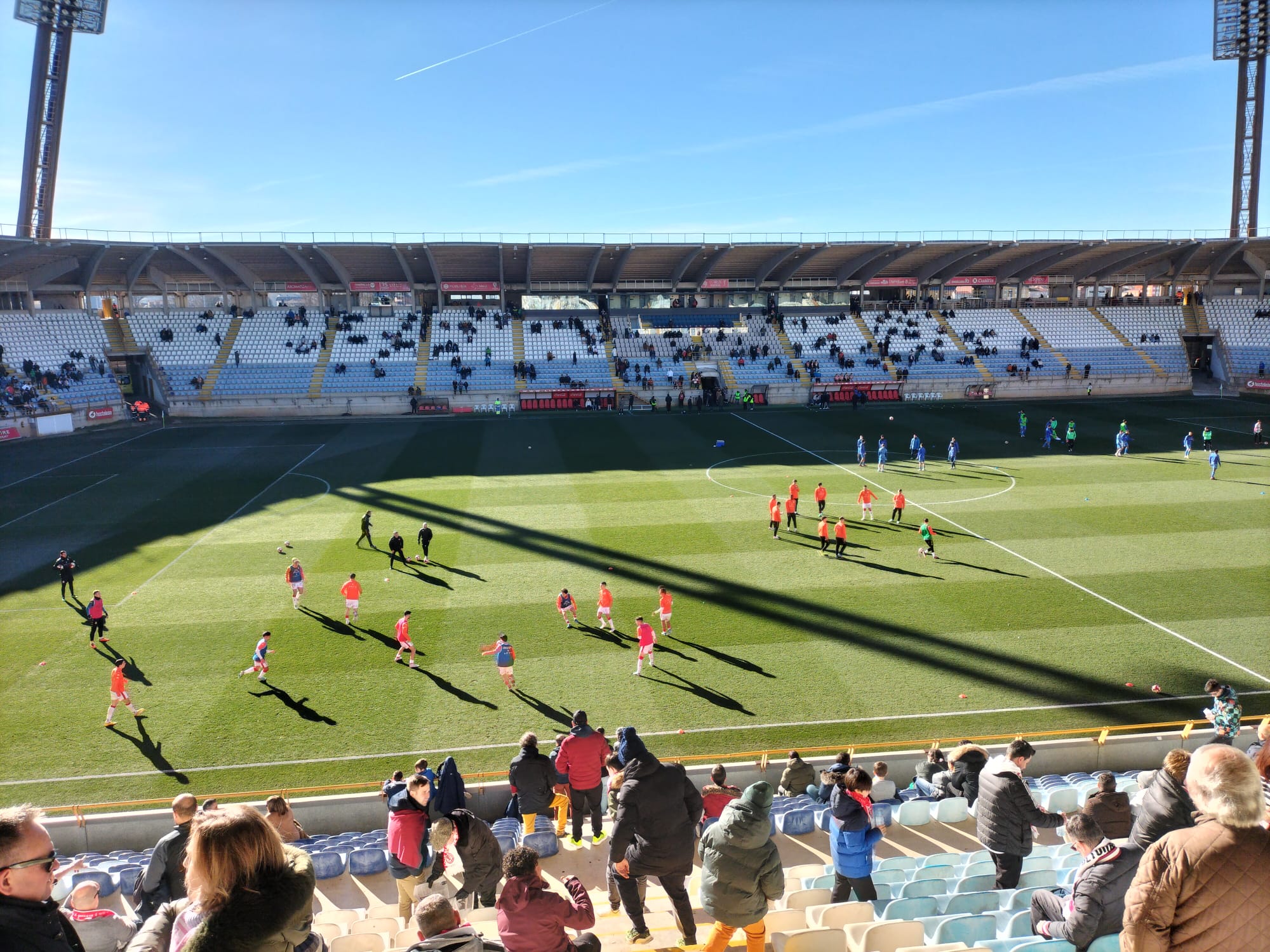 Así luce el Reino de León minutos previos al partido del sábado.