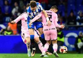 Una imagen del encuentro entre Deportivo y Ponferradina.