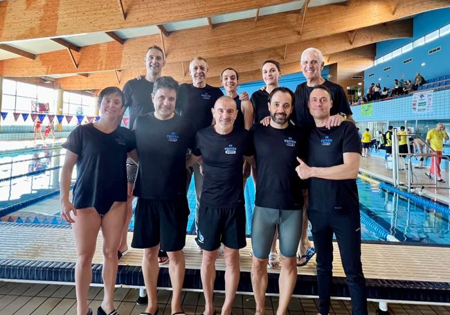 Integrantes del Club Natación Tritón Bierzo de Ponferrada.