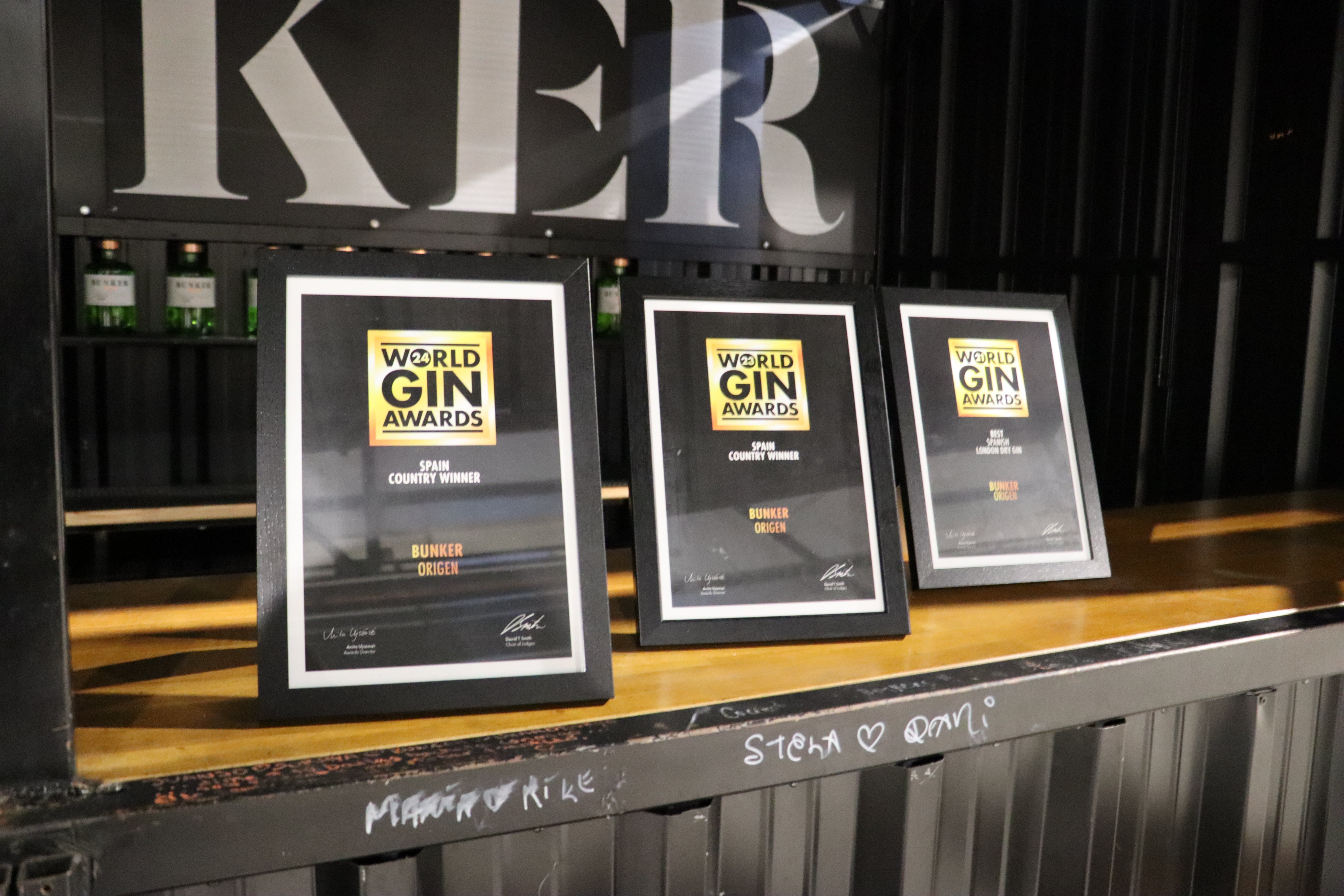 Premios a la mejor ginebra de España en los World Gin Awards.