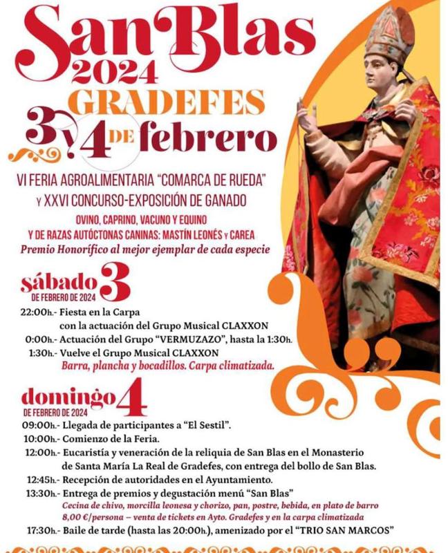 Cartel San Blas de Gradefes