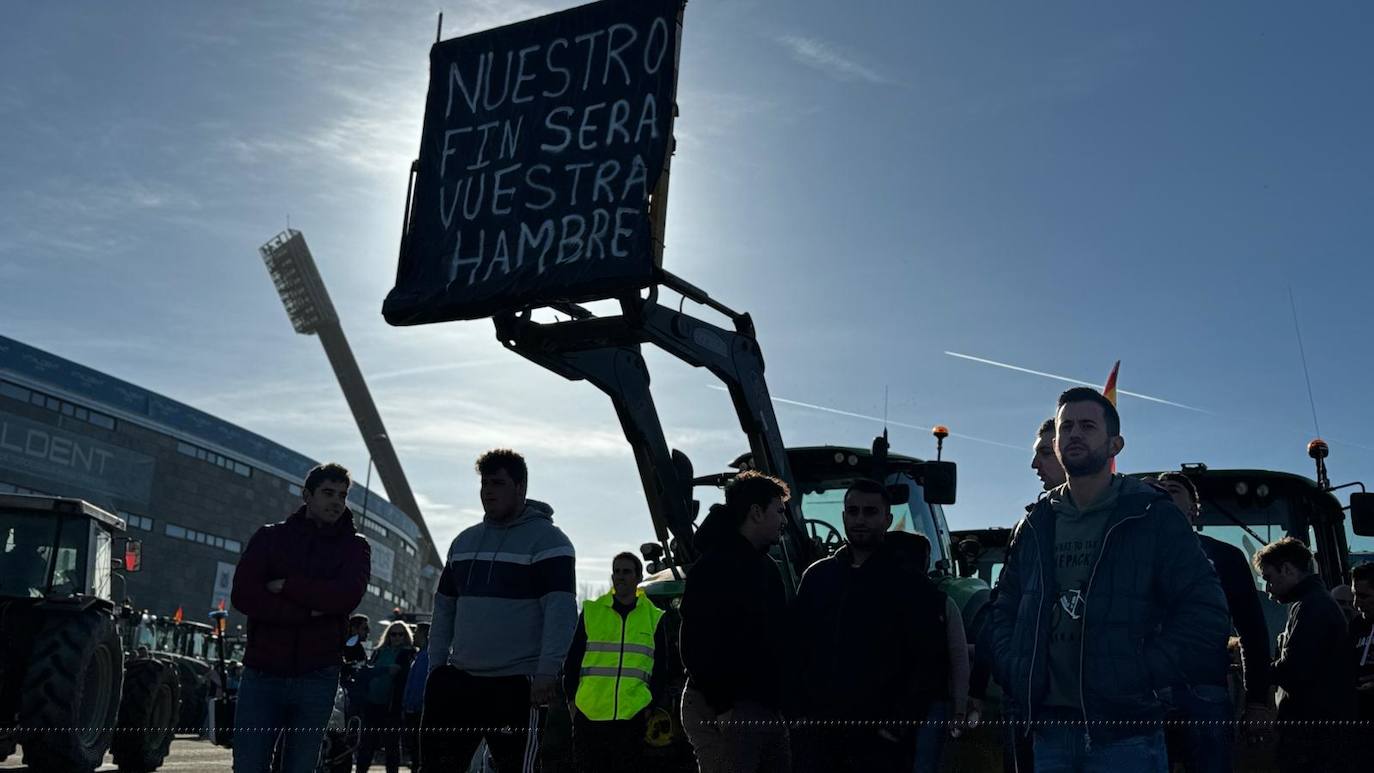 Las imágenes de la tractorada en León