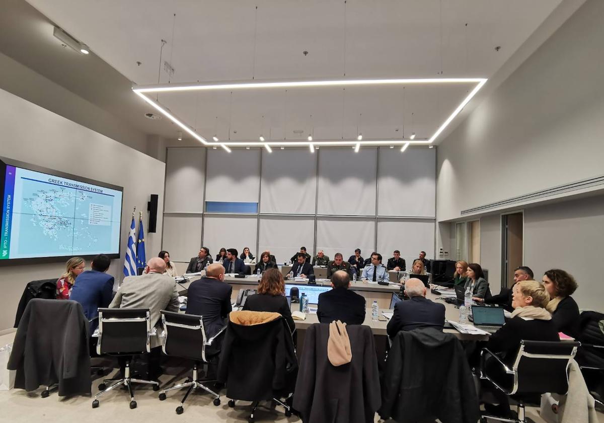 Reunión mantenida con Grecia desde el Centro del Fuego en León.