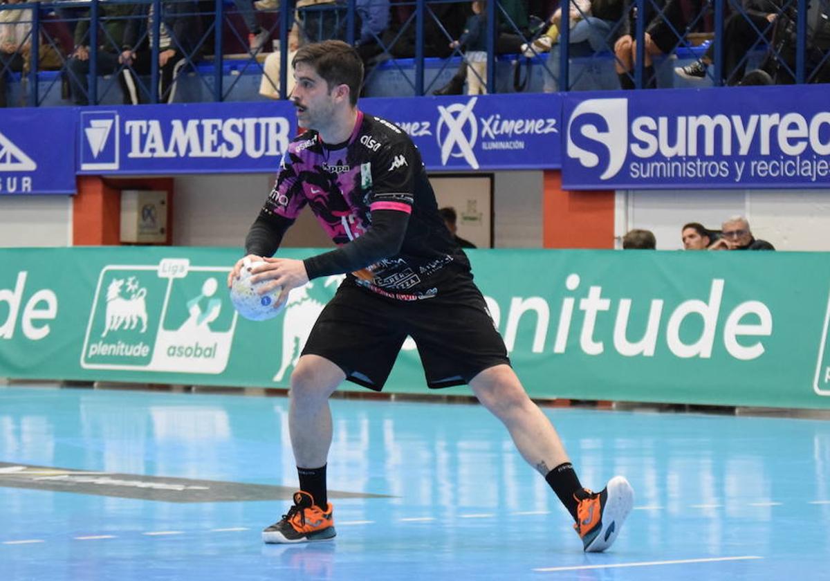 Juan Castro, en el partido ante Puente Genil.