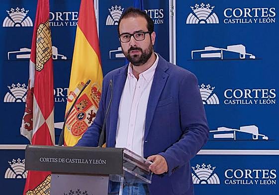 El procurador socialista por Soria, Ángel Hernández, en una imagen de archivo.